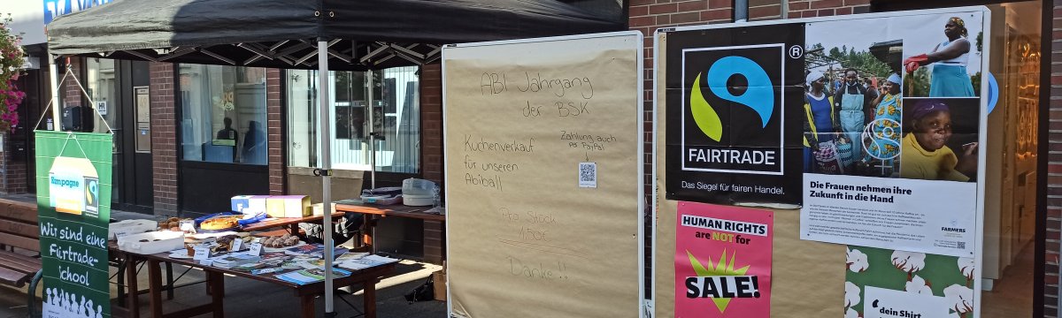 Fairer Handel braucht faire Partner – Wir gratulieren der Stadt Bad Oldesloe zu 10 Jahren Fairtrade-Town Berufliche Schule des Kreises Stormarn in Bad Oldesloe